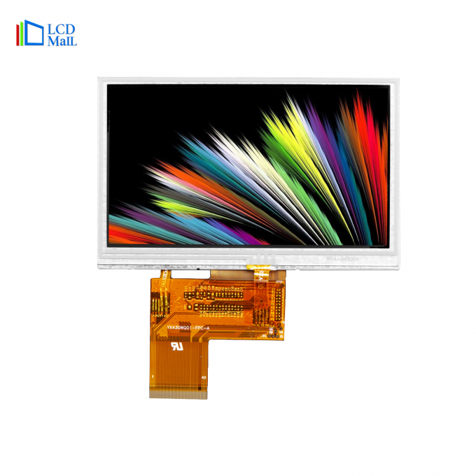 RGB 24bit Custom LCD Display 4.3 Inch Color TFT Touch Screen 550cd 0