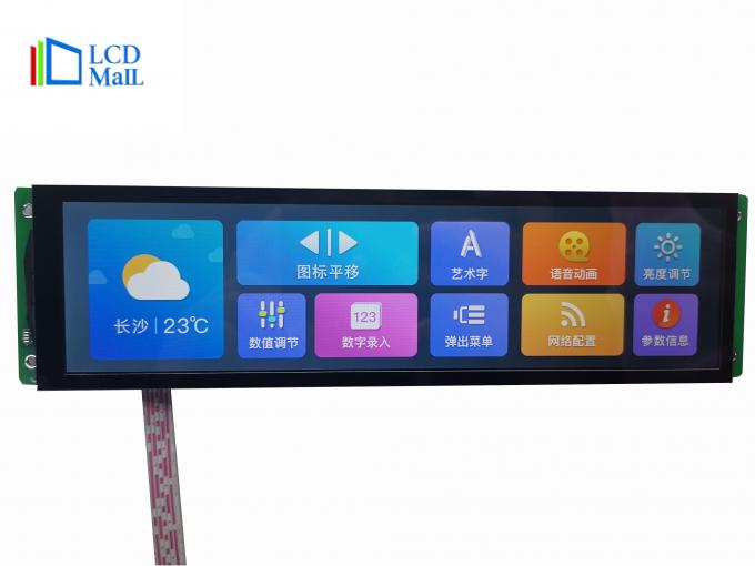 8.88 Inch Bar Display LCD IPS TFT HD 1920*RGB*480 LCD Screen Display With LVDS Interface 2