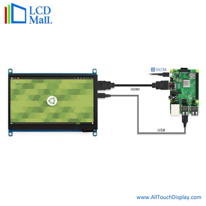 24 BIT RGB Raspberry PI TFT Display LCD Display 7 Inch 1024x600 ODM OEM 0