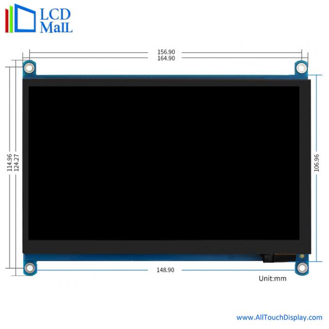 24 BIT RGB Raspberry PI TFT Display LCD Display 7 Inch 1024x600 ODM OEM 2