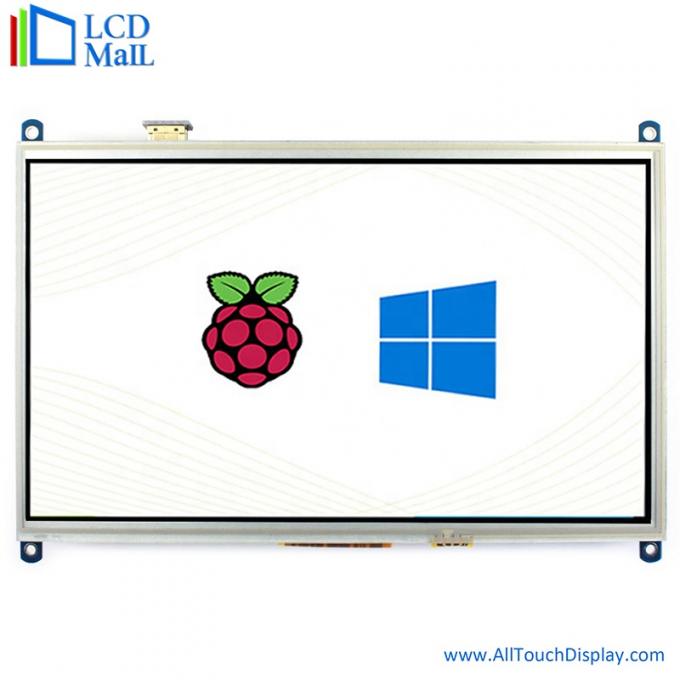 10.1 Inch Raspberry PI TFT Display Screen 500cd 1024*600 Multi Point Touch 1