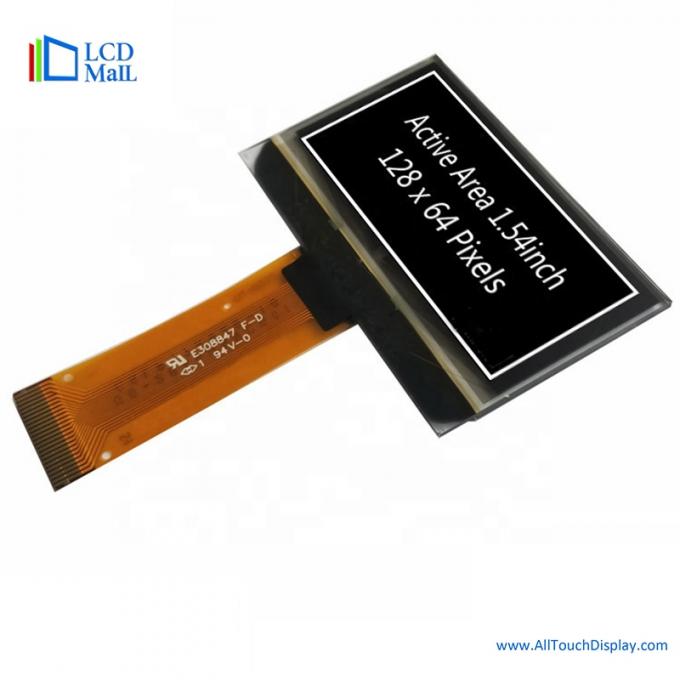 1.54 Inch Yellow OLED Screen Module 128x64 TFT Display Module 0