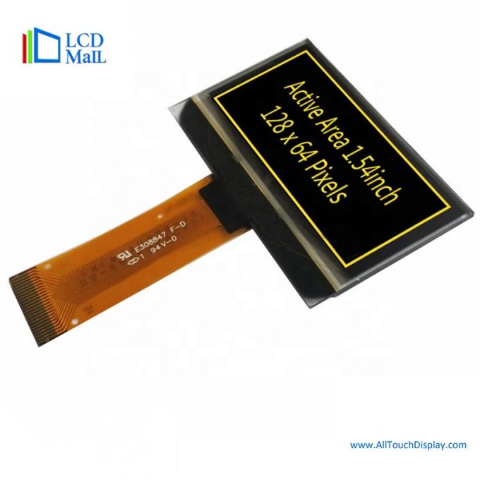 1.54 Inch Yellow OLED Screen Module 128x64 TFT Display Module 2