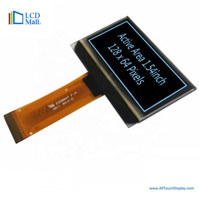 1.54 Inch Yellow OLED Screen Module 128x64 TFT Display Module 1