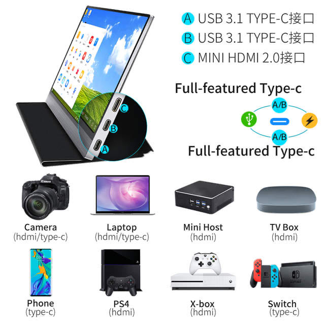 15.6inch Industrial LCD Display TFT LCD Capacitive Touchscreen 1920*RGB*1080 1