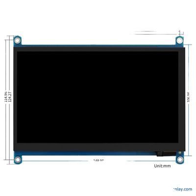 Buy 24 BIT RGB Raspberry PI TFT Display LCD Display 7 Inch 1024x600 ODM OEM online manufacture