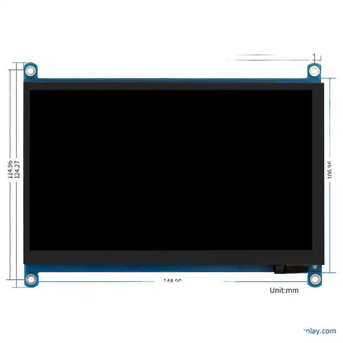 7in Raspberry PI TFT Display Touchscreen 6 O'Clock Viewing 2