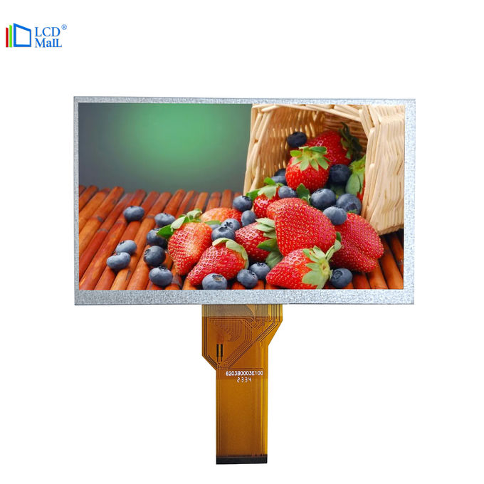 7 Inch WVGA TFT LCD Display 800*480 Resolution 6 O'Clock Viewing Direction LCD Screen 1