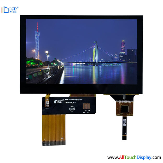 4.3 Inch GT911 CTP IC TFT LCD Display With IIC Interface CTP Touch Panel 0