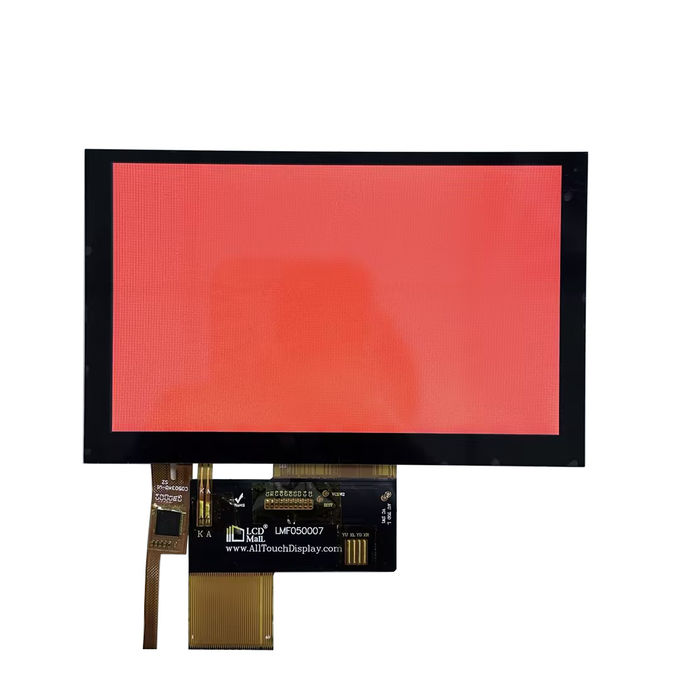 IPS Viewing Angle Medical TFT Display 5 Inch WVGA TFT LCD Display With RGB Interface 0