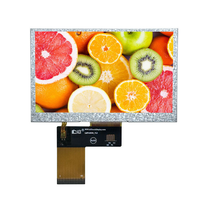 4.3" TFT Transmissive 480x272 280nits IPS Glass RGB 4.3 Inch LCD Display With OEM/ODM PCAB/CPT/RTP 1