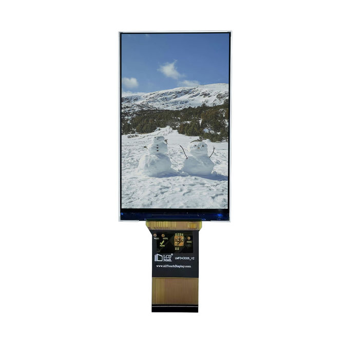 LCD Mall IPS 4.3 Inch WVGA Arduino 50PIN Connection 480x800 resolution TFT LCD Display with Customized Touch Panel 1
