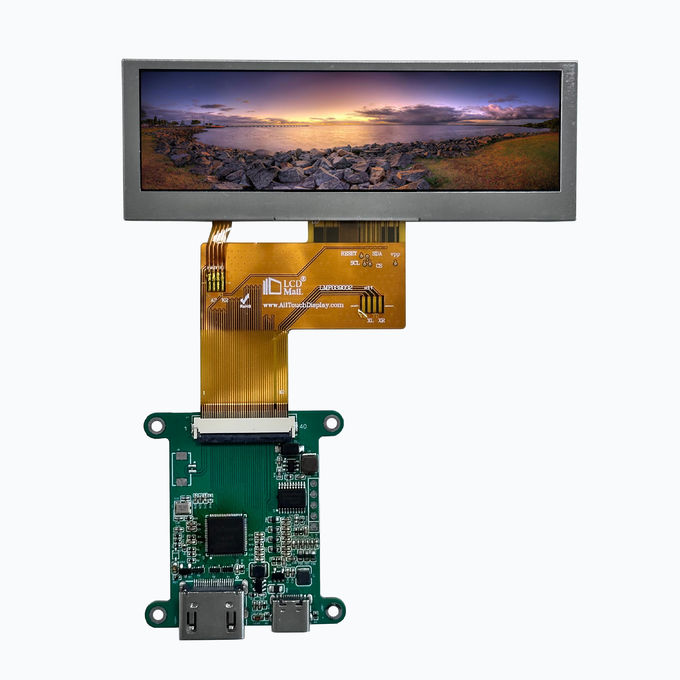 3.9 Inch HDMI Interface TFT LCD Display With IPS Viewing 480x128 Resolution LCD Screen 0