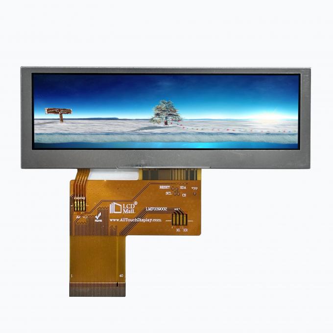 ILI6485D Drive IC 3.9 Inch WQVGA LCD Touch Module Custom Touch Panel 650cd/m2 Brightness 0