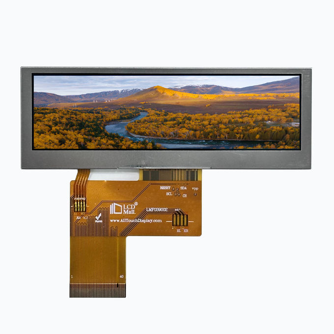 480x128 RGB TFT Transmissive LCD Module with 3.9 Inch WQVGA Display and 10 Chip White LED Backlight 1