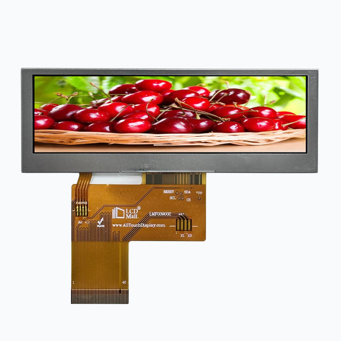 480x128 RGB TFT Transmissive LCD Module with 3.9 Inch WQVGA Display and 10 Chip White LED Backlight 0